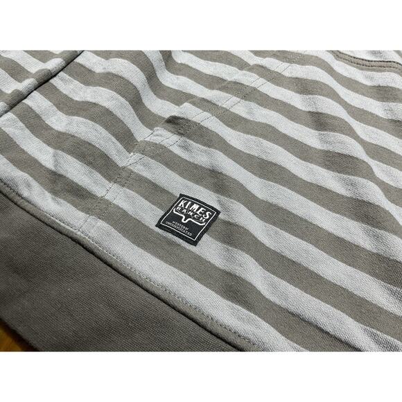 Kimes Ranch Hoodie Mens 2XL Gray Henley Striped Sweater Western Work Cowboy - Picture 3 of 9